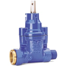AVK 40 mm x 1.1/4" stikledningsventil med skruekobling/nippel, PN16