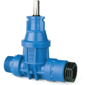 AVK 50 mm x 2" POM stikledningsventil med PRK/nippel, PN16