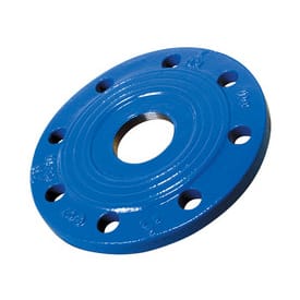 DN300 x 2" gevindflange, støbejern, flangeboring PN10