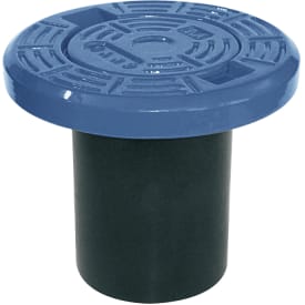 AVK 210 x 180 mm rundt, flydende gadedæksel, komposit, blå