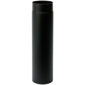 130 mm Metalbestos Sorte røgrør længde 1000 mm x 2 mm