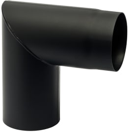 180 mm Metalbestos Svart rökrör knärör, 90°