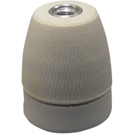 Porcelänssockel E27, råvit