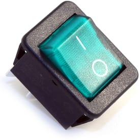 Atmos tænd/sluk knap grøn universal