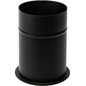 130 mm Metalbestos Sorte røgrør murbøsning, lige 200 mm