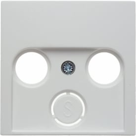 Berker Afdækning for antenneudtag S./B. hvid