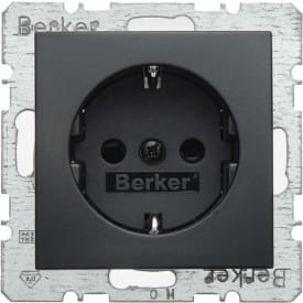 Berker Socket Schuko med jord S./B. antracit