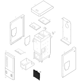 Aske skuffe låge BS4050