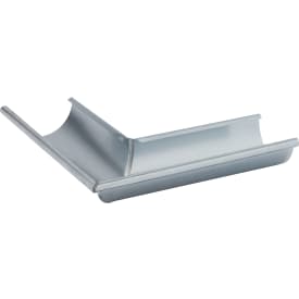 4 stk VMzinc udvendig gering nr. 11, 280 mm, til halvrund tagrende, ekstra lang, zink