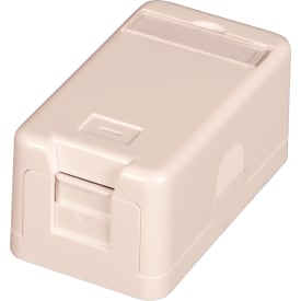 Montageboks til 1 x Keystone hvid