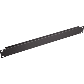 Blindplate for 19" stativ 1HE sort metall