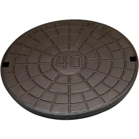 Ulefos 600 mm dæksel m/påstøbt pakn./fjederlås, 40 t, SG UN60AXP