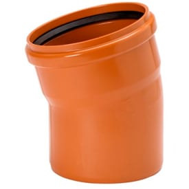 Uponor 315 mm 15 gr. PVC-kloakbøjning