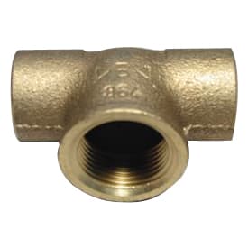 10 stk Messing loddetee, 28 x 1/2" x 28 mm