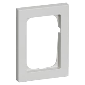 LK Fuga Baseline 68 ramme, 1,5 modul, symmetrisk, lysegrå