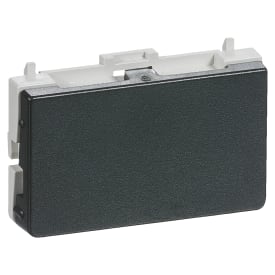 LK Fuga Blænddæksel for 1,5M ramme, ½ modul, Koksgrå