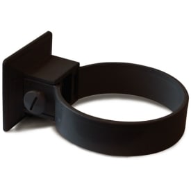 Plastmo plastrørholder Ø75mm, sort
