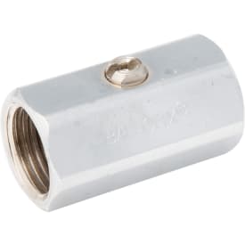 Broen Ballofix muffe/muffe 1" x 1"  krom uden greb