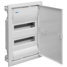 Gruppkort 2R 24M 2x12 modul, väggmonterad, VU24DKN