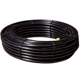 50 meter Evopipes 63 mm PE100RC PN10 SDR11 rør, sort/brun, 50 m, EN 12201