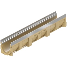 ACO V100S 500 mm takrenne 5.1 med rustfri ramme, uten utløp/rist