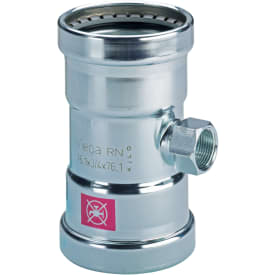 Viega Prestabo forzinket tee, 76,1 x 3/4" x 76,1 mm