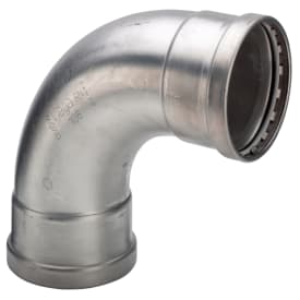 88,9 mm Sanpress Inox bøjning 90°