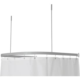 Van Der P Profil5001 dusjforhengstang, 90x90x90 cm, sølv