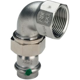 5 stk 18 mm x 1/2" Sanpress Inox overgangskobling 90°