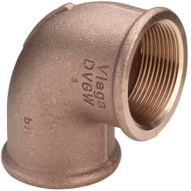 Rødgods vinkel muffe/muffe, 90°,  2"