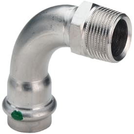 5 stk 35 mm x 1.1/4" Sanpress Inox overgangsbøjning 90°