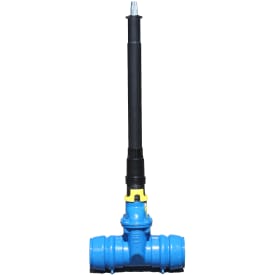 Esco teleskopgarnityr 1320-2320 mm, 65-400 ventil, galvaniserad