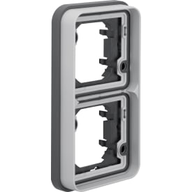 5 stk Berker Ramme dobbelt lodret grå W.1 IP55