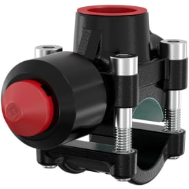 Flamco T-Plus 1.1/2"-1.1/4" Anboringstee, coated. 25 bar.