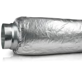 250 x 600 mm Flex lyddæmper ventilation SLF, 25 mm isolering