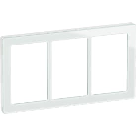 LK Fuga Pure 66 designramme, 3x1,5 modul, hvid