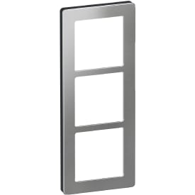 LK Fuga Pure 66 designramme, 3 modul, stål