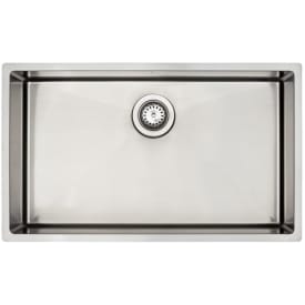 Lavabo Kubus 700 Soft diskbänk, 74x44 cm, rostfritt stål