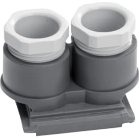 10 stk Berker Kabelforskruning dobbelt M20 grå W.1 IP55