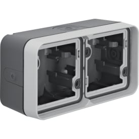 5 stk Berker Underlag dobbelt Vandret grå W.1 IP55