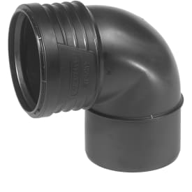 Wavin Sitech+ afløbsbøjning, 87,5°, Ø90 mm, plast, sort
