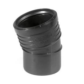 Wavin Sitech+ afløbsbøjning, 15°, Ø90 mm, plast, sort