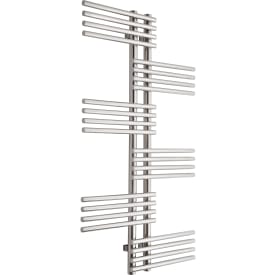 TVS Giso håndkletørker, kombi, 67x120 cm, polert rustfritt stål