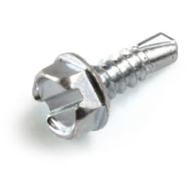 Selvborende ventilationsskrue med reduceret borespids