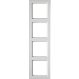 2 stk Berker Ramme 4 modul Q.3 hvid