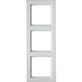 2 stk Berker Ramme 3 modul Q.3 hvid