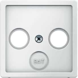 10 stk Berker Centerafdækning til R/TV Q.1/Q.3 hvid