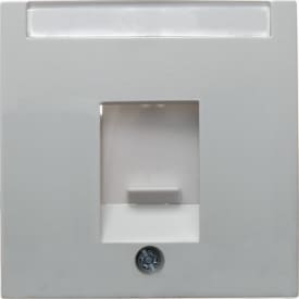 Berker Centerafdækning støvlåg S/B enkelt konnektor hvid