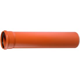 Ostendorf 110 x 500 mm PVC-kloakrør m/mf., kl. N SN4, EN 13476