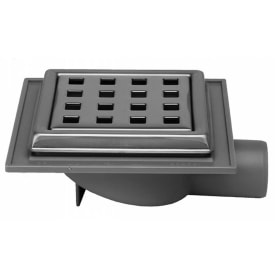 Purus Maxiflex Mini afløbsskål, til beton og flisegulv, Ø32 mm, rustfrit stål